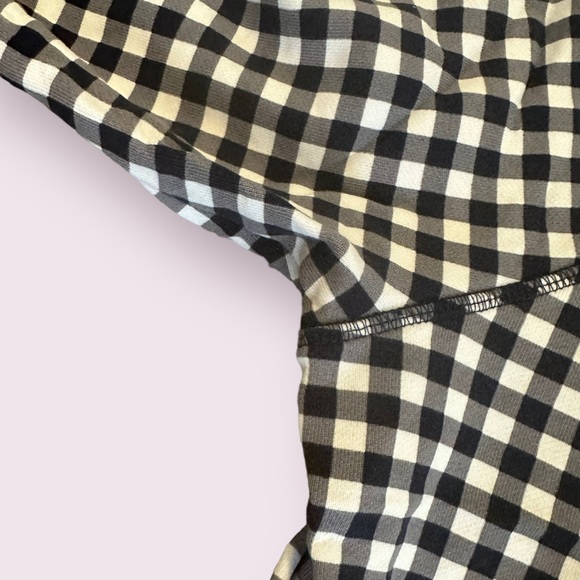 EUC Draper James Gingham Plaid Navy Size M Sweatshirt - Picture 4 of 5